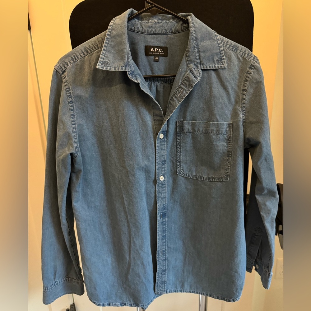A.P.C chambray button up
